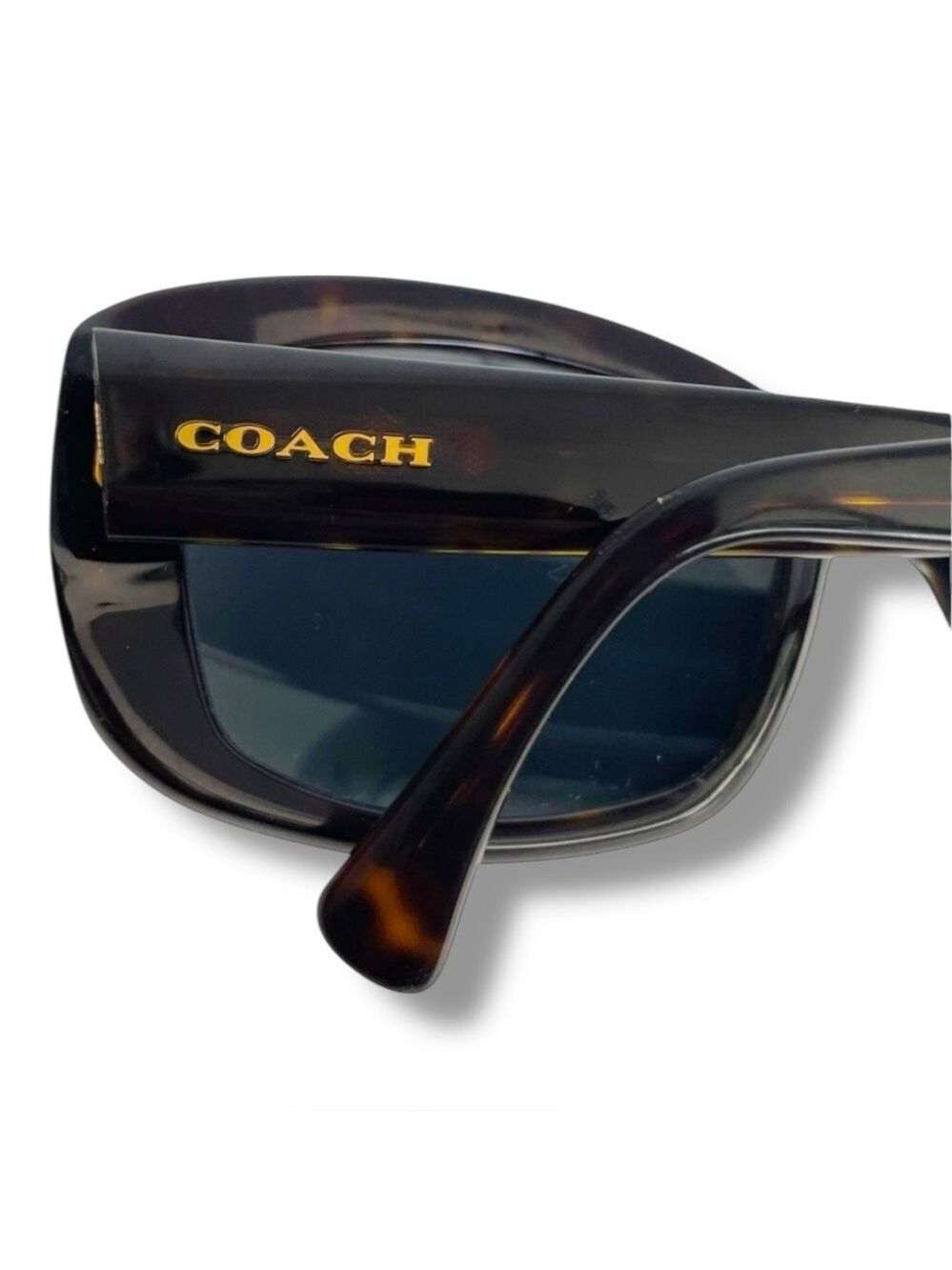 Coach HC8161 Celeste Dark Tortoise Oversized Square Sunglasses 55-18-135 - Picture 8 of 11